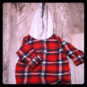 0-3 month baby boy flannel